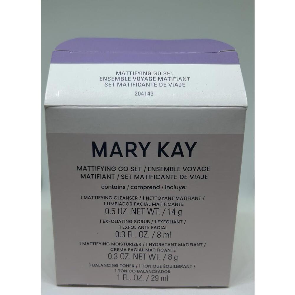 MARY KAY MATTIFYING GO SET~204143~4 PC TRAVEL/DELUXE SIZE SET!